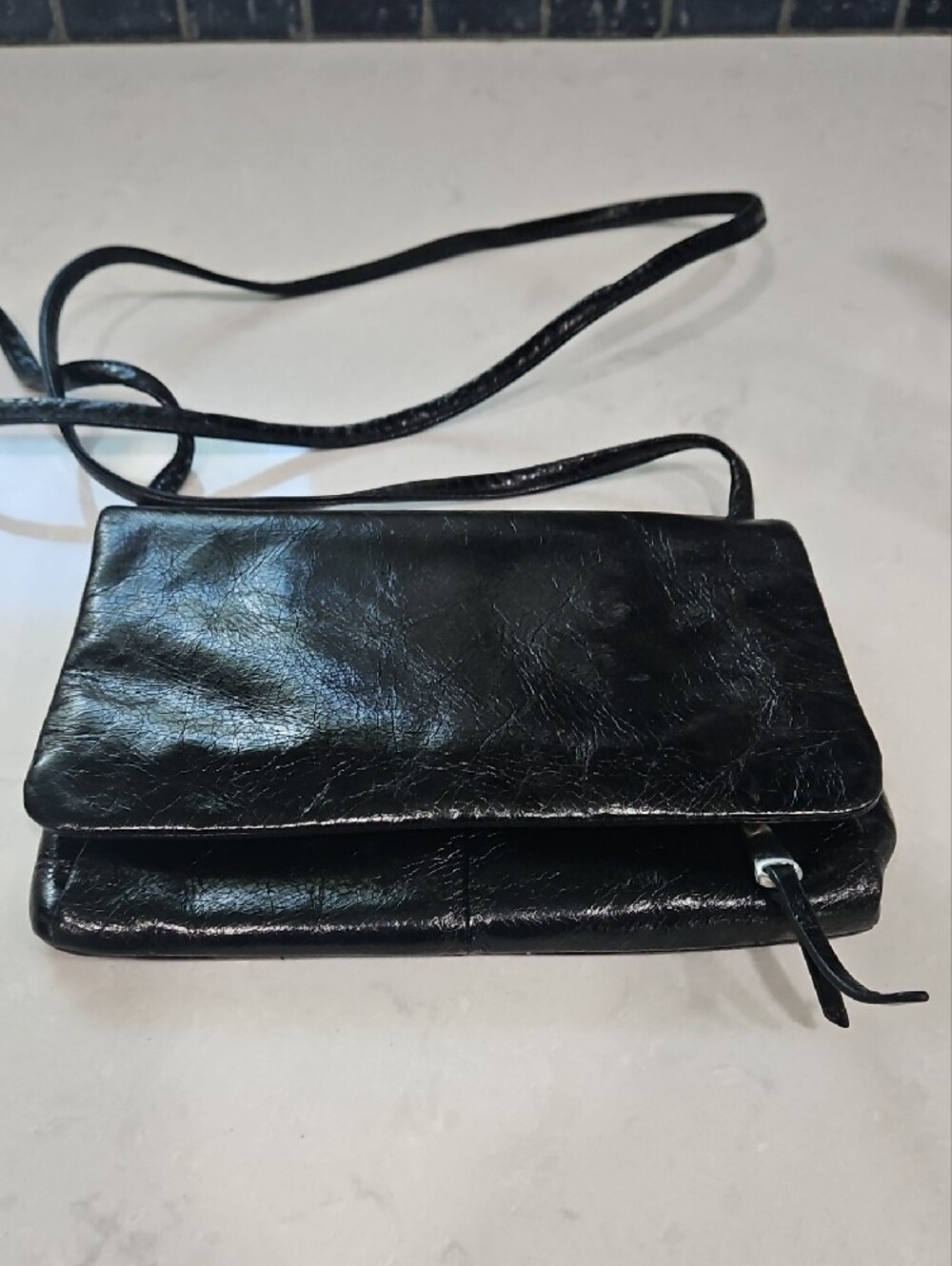 HOBO Black Leather Crossbody Bag - Picture 3 of 9
